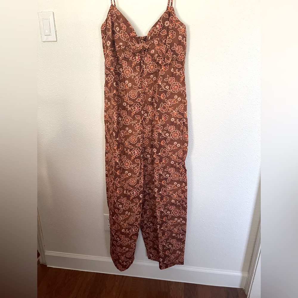 J Crew Floral print jumpsuit size 10